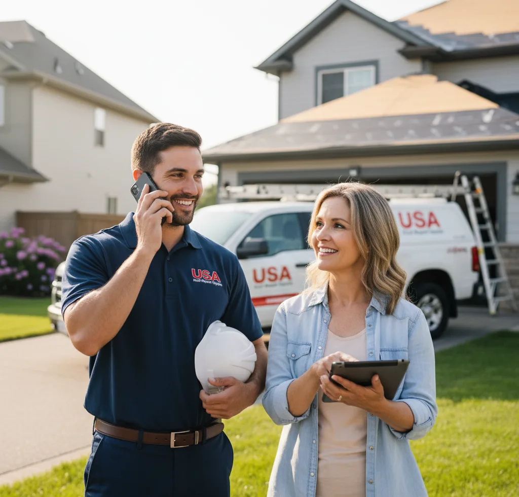 USA Roof Repair Experts customer support in Olmito
